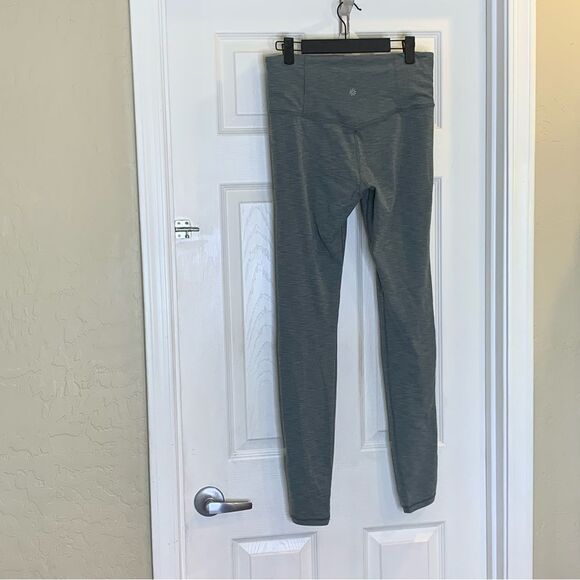 Athleta Elation Over The Heel Tight Leggings Size Medium Heathered Gray - Picture 4 of 9